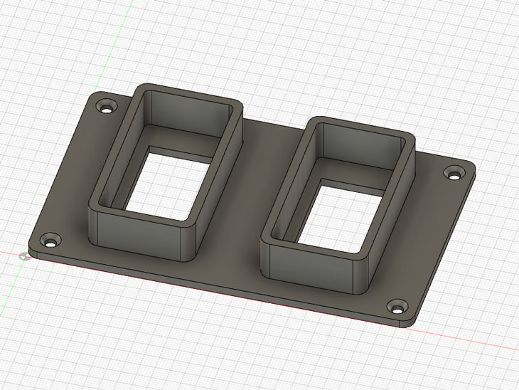 Arch switch guard plate model