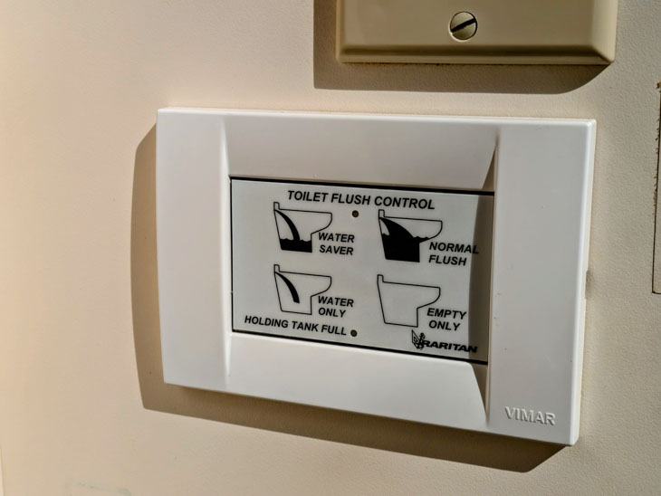 Electric toilet controls